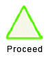 alert type: proceed, green triangle