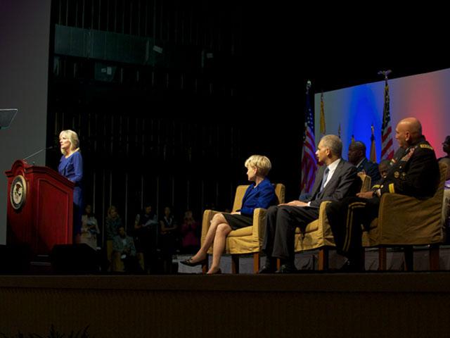 Second Lady of the United States Dr. Jill Biden spoke to the military families who were invited to the conference.