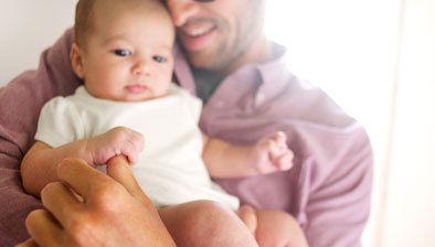 infant baby with parent