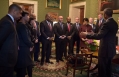 President Barack Obama Talks with Mayors in the Green Room