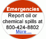 Report oil or chemical spills at 1-800-424-8802