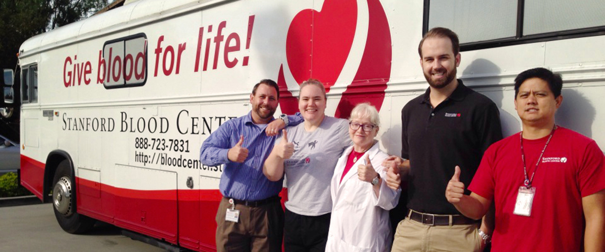 Bloodmobile and Staff