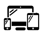 Icon of computer, tablet and smart phone screens