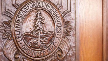 Official Stanford Seal® carved in wood