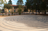 Labyrinth next to the Windhover contemplative center.