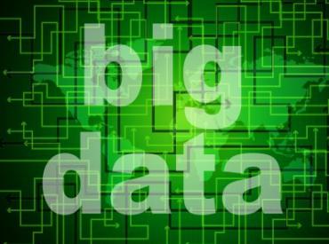 text of "big data" on green background