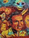 colorful mural of mexican-americans