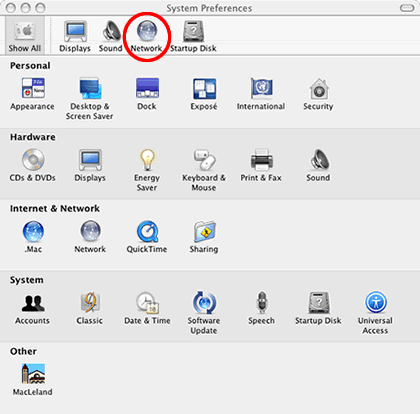 Network system preferences