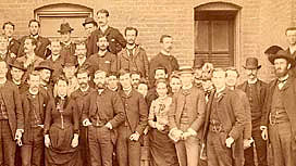 Classes of 1887, 1888, 1889.The original image is a part of the Stanford University Medical Center Records at the Stanford Medical History Center.