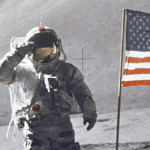 History (Scott Gives Salute - GPN-2000-001114. Public Domain image by NASA).