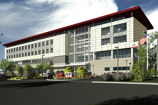 Artist rendering of SLAC Café building