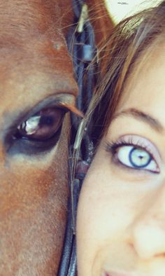 A Dog looks up to a man, a cat looks down on a man, but a patient horse looks a man in the eye and sees him as an equal.