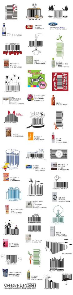 Japanese barcode design are too cute to realize~~~lol 這條碼也設計的太可愛了....