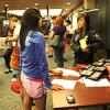 Participants of the 2012 Leland Scholars Program at Stanford University register for an event.