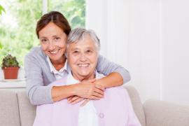caregiver - elder care image - grandmother with her daughter