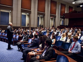 Secretary Johnson Speaks to Congressional Interns on Capitol Hill