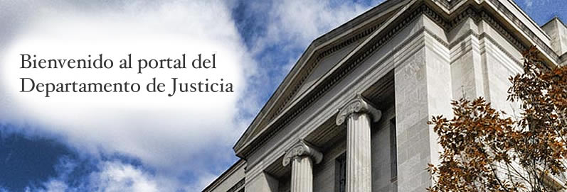 Bienvenido al portal del Departamento de Justicia