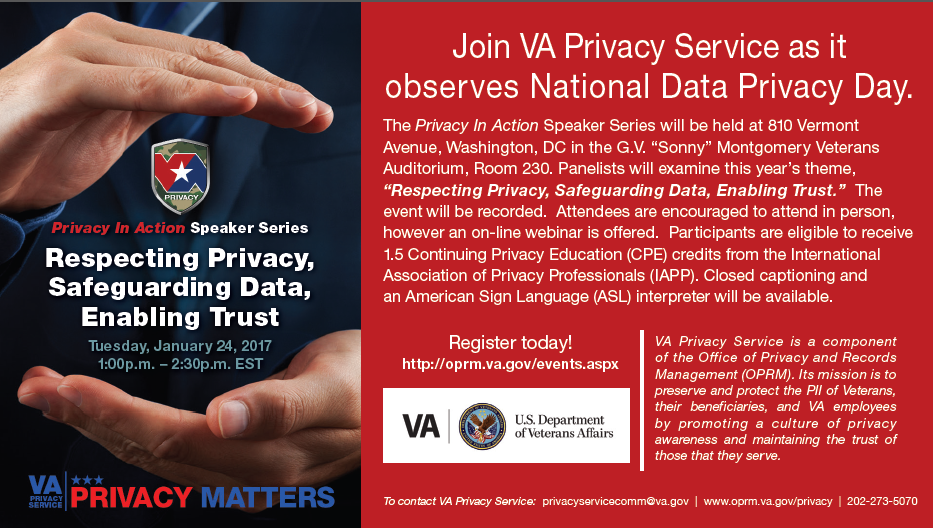 VA Privacy Service Event Poster