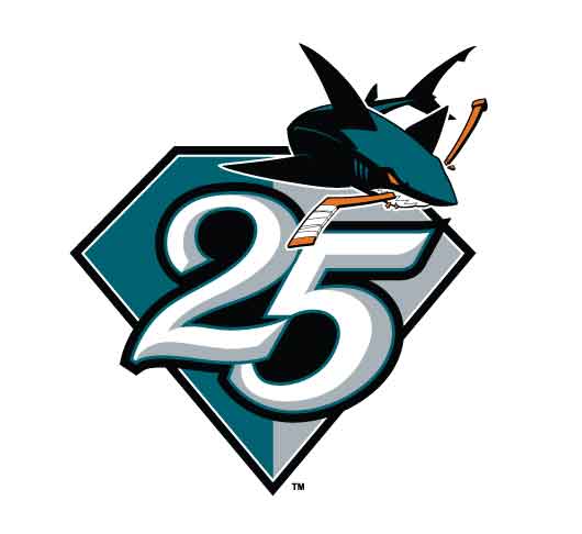 Sharks 25th anniversary logo