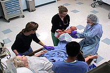 Obstetrics Residents take OBSIM Course