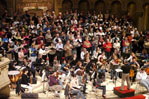 Rehearsal in Memorial Church, 25 February 2010. Photo by R. A. Wilson.