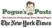 logo for New York Times column: 
The Latest in Technology from David Pogue