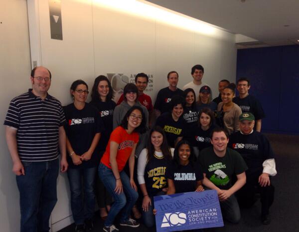 The ACS staff joins @FLOTUS in celebrating higher education! #ReachHigher http://t.co/UvE8aQrzUD