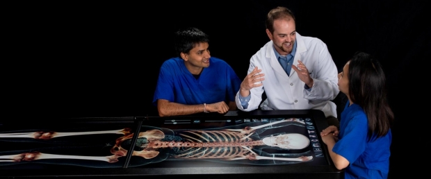 Virtual anatomy table
