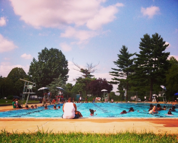 Public pool in Fairmount Park in Philadelphia, Pennsylvania