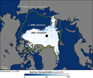 Arctic as observed by the Advanced Microwave Scanning Radiometer for EOS (AMSR-E