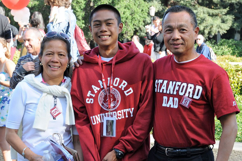 Parents with admitted student