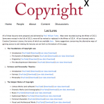 CopyrightX lectures fully available to the public