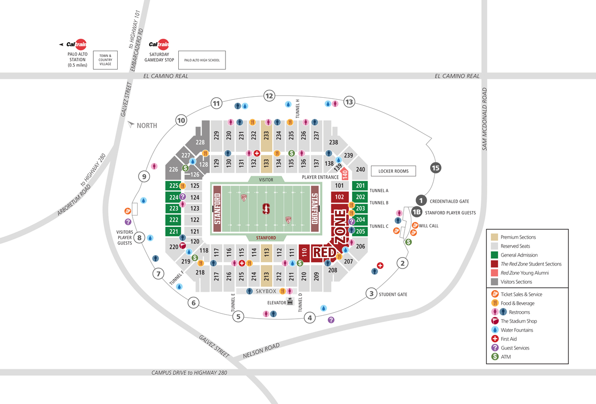 2015-16 Stanford Stadium Map 