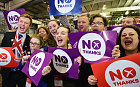  'Better Together' supporters celebrate the result of the Scottish referendum 