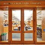 First-floor entrance to the Law Library
