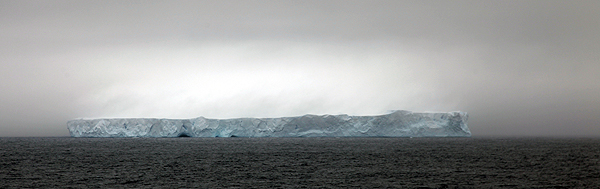 An iceberg off the coast of Antarctica.