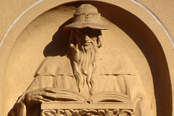 Bas relief from Green Library