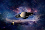 Illustration of Saturn's moons