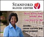ad for Stanford Blood Center