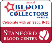 ad for the Stanford Blood Center 