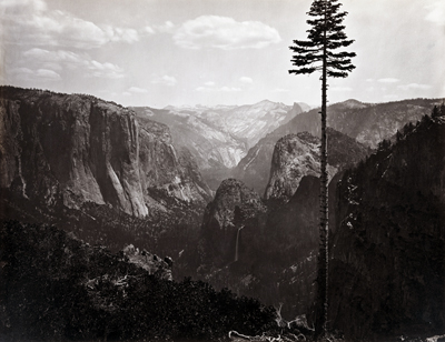 Photo of Yosemite valley ca. 1865