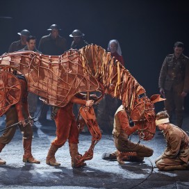 James Backway in "War Horse" at the New London Theatre. (Courtesy of Brinkhoff Mögenburg)