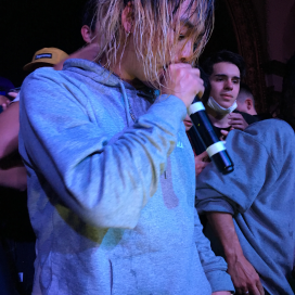 Keith Ape performing in Oakland in December. (Courtesy of Yeji Jung)