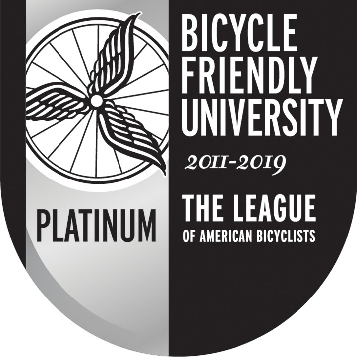 Bicycle Friendly University Platinum seal