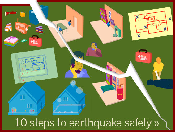 10 steps to earthquake safety