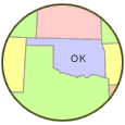 state image in a circle frame