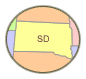 state image in a circle frame