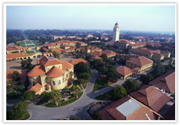 Aerial photo of Stanford Campus