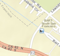 South San Francisco Station Map