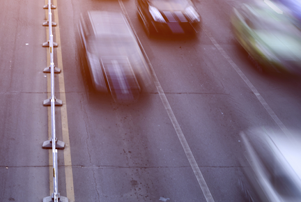 Cars on a highway illustrate the rollout of Opteon® YF 1234yf.